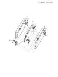 90765169-Belt assy-rr seat