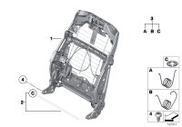 52109144893-Frame assy-seat back