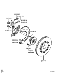 MR594979-HUB ASSY,FR WHEEL