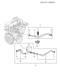 9058512-Hose, heater in.