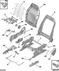YL003904ZD-Cover, seat cushion trim