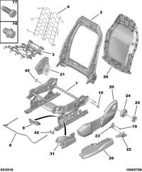 YL003899ZD-Cover, seat cushion trim