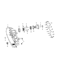 68001934AA-RETAINER TRANSFER CASE REAR