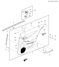 92273592-Cap, rr. door pull handle