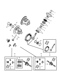 5191197AA-Nut, pinion yoke