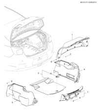 92273692-Garnish, trunk lid inside