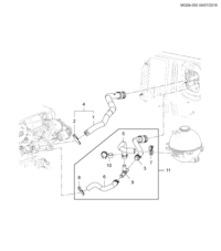 92272085-Hose, heater inlet (incl 1-2)