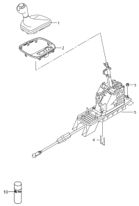L8UD713139TAH-Lever, shift (leather)