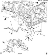 22914932-Tube (incl. 4,6), oil cooler opening (incl. Cap) (tube, radiator side) (AC-DELCO #22914932)