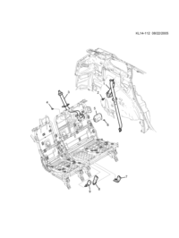 95473263-Seat belt, rr (vin end 067200)