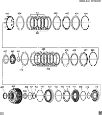 24243898-SEAL KIT,A/TRNS SERV(INCLS 416,418,419,422-425)(CLUTCHES)(ACDelco #24243898)