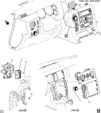 20815050-BEZEL,I/P CTR AIR OTLT(SEE GROUP 16.000 INSTRUMENT PANEL & RELATED PARTS TRIM 