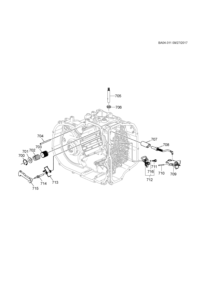 24285863-Lever, manual shift stop (with shift shaft position switch)