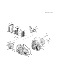 24285494-Cover, control valve (* repair kit 2)