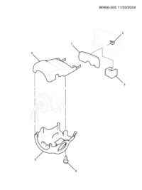 92162621-Cover, steering column under garnish (reed)
