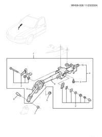 92148564-Steering column (service assy not w/start) (incl. 2-4.8-10)
