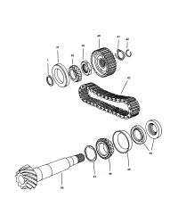4567167-Spacer, propeller shaft 4.01-4.03