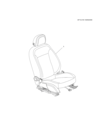 9059214-Seat set, front (passenger)