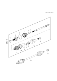 84117585-Clamp-front wheel drive shaft cv joint outer boot, inner (small clamp) (to match 31MM boot size) (pa
