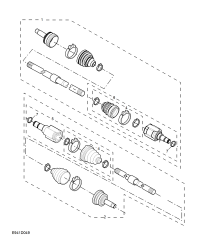 10233397-Shaft assy, front drive