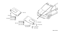 96400ZF70A-SUNVISOR ASSY-RH