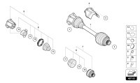 4M0407271J-DRIVE SHAFT WITH CONSTANT VELOCITY JOINTS