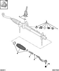 406224-Rod, steering rack