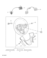 11126651-Switch assy, steering entertainment