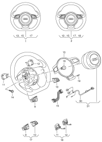8V0419091AA-Steering wheel (leather)