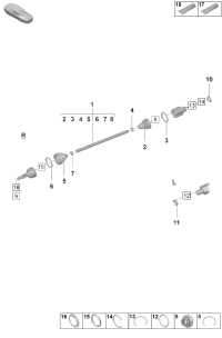 PAD407271F-Shaft, half swing