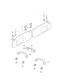 34D857563TS4-Cover visor support ceramic