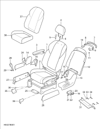 C00211804F017-Panel, driver seat side