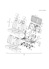 26230436-Headrest assy-3rd seat