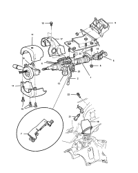 4690805AC-INTERLOCK STEERING COLUMN