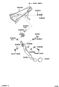 5510712220-BRACKET SUB-ASSY, CLUTCH PEDAL