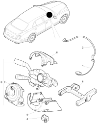 4H0953568A-Coil spring with electronic unit/and steering angle sensor