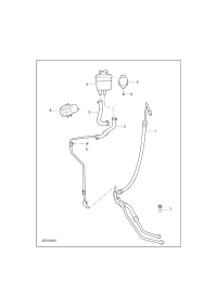 C00076406-Pipe assy-steering return