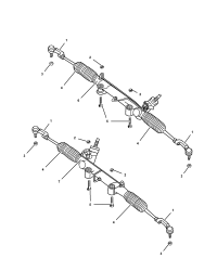 52109970AA-STEERING GEAR RACK AND PINION