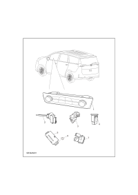 C00159312-Panel, front air conditioner control
