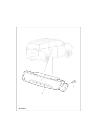 C00083414-Panel, rear air conditioner control