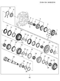 5494175-Insert, 1st & 2nd gear synchronizer (parts of 8) (