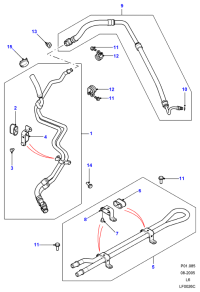 QGC000120-Cooler assembly power assisted steering fluid