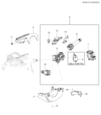 26676433-Module, steering column control (incl. 26676433)