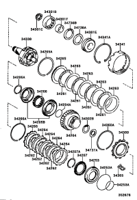 3420521010-PISTON SET, UNDERDRIVE CLUTCH