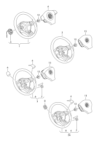 L6RD419091E81U-Steering wheel