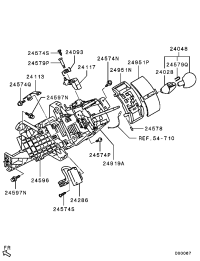 MN168452-SLIDER,A/T SHIFT INDICATOR