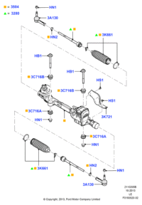AA5Z3504RE-Gear assy-steering