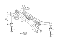 5Q0505145F-RUBBER MOUNTING/A4/A6/A8/2009