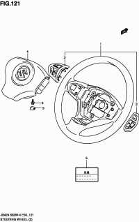 4811077K80BWJ-Wheel assy-steering