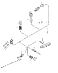 L4F1971036F-Harness, for door trim